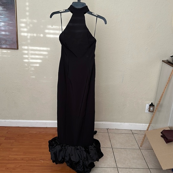 House of CB 'Juniper' Black Peplum‎ Midi NWT size XS - Picture 4 of 8